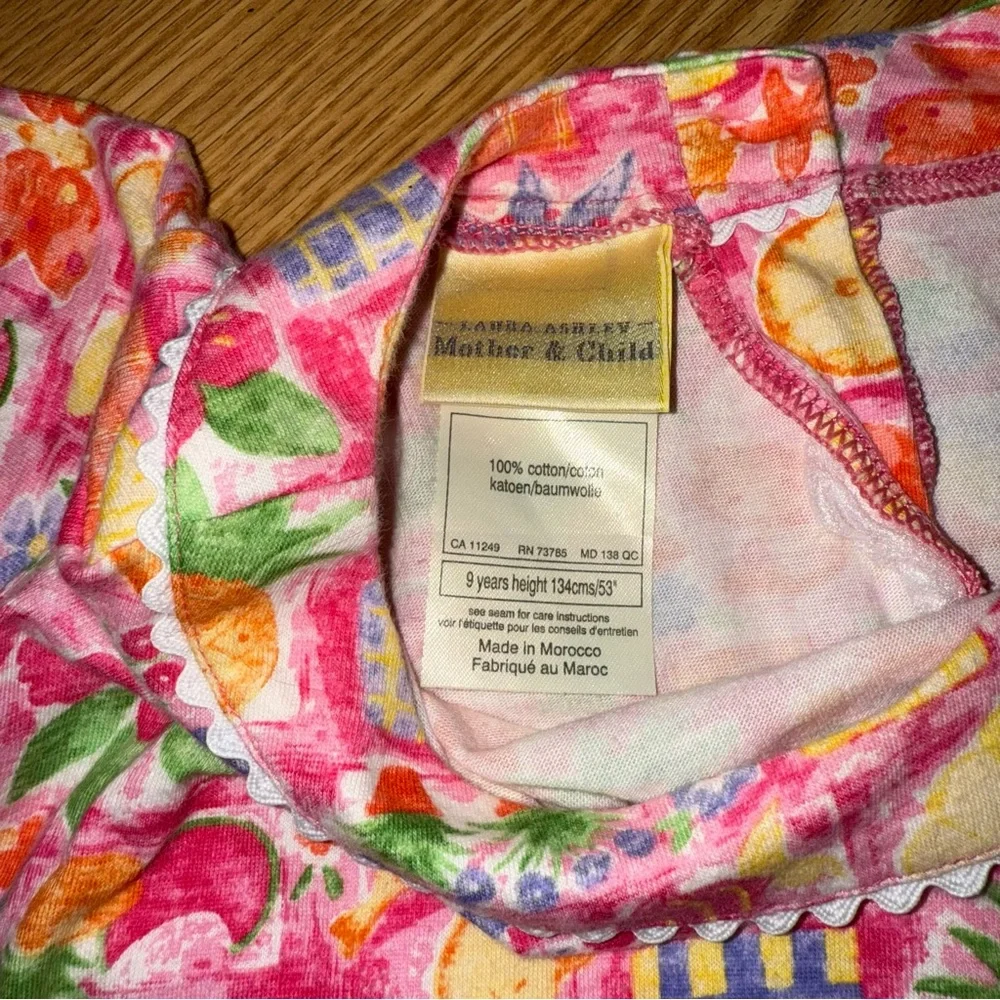Laura Ashley Mother‎ & Child Knit print Dress Sz 9 yrs 134cm 53” tall
